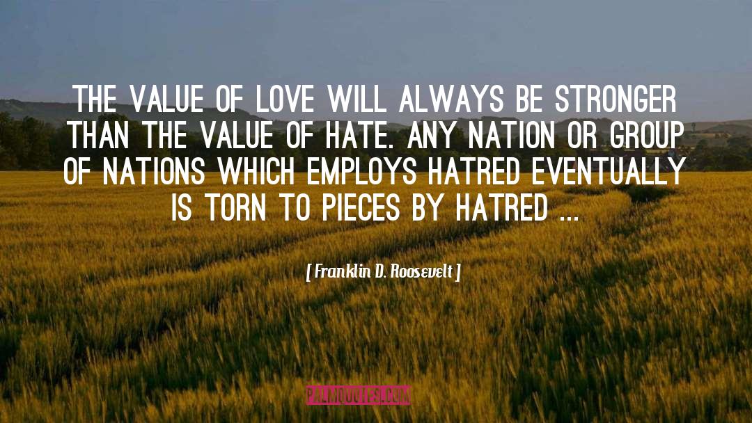 Values quotes by Franklin D. Roosevelt