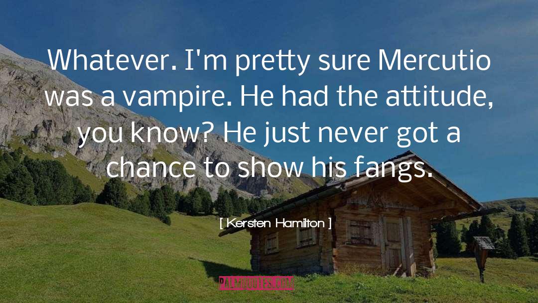 Vampire Joke quotes by Kersten Hamilton