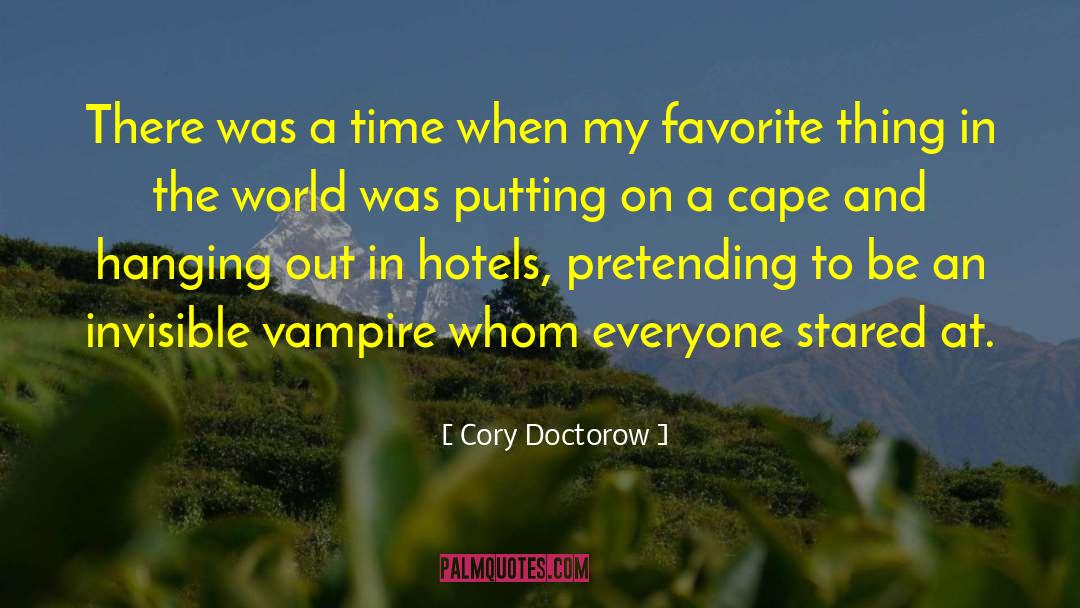 Vampire On Wizard Absurdity quotes by Cory Doctorow