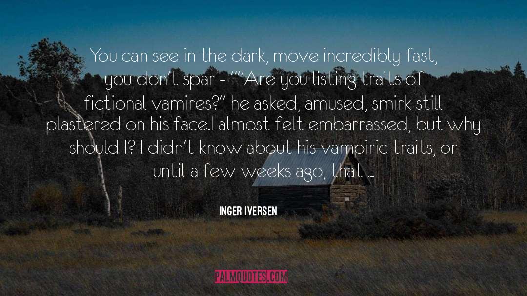 Vampiric quotes by Inger Iversen