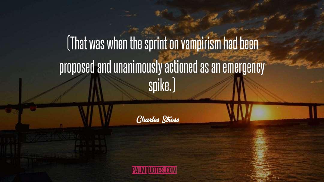 Vampirism quotes by Charles Stross