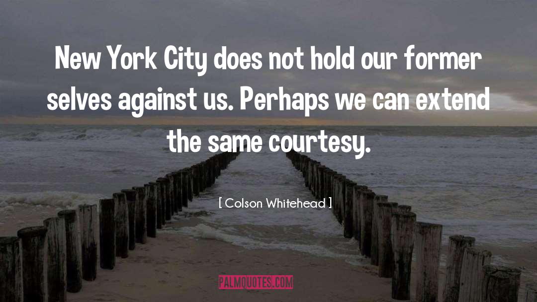 Van Duzer New York quotes by Colson Whitehead