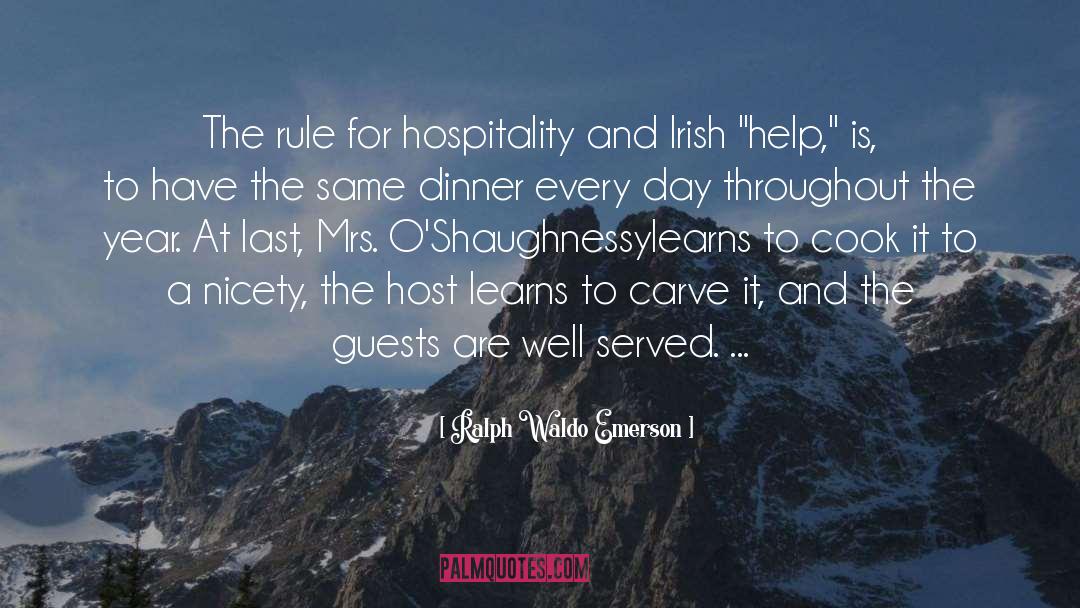 Vandelay Hospitality quotes by Ralph Waldo Emerson