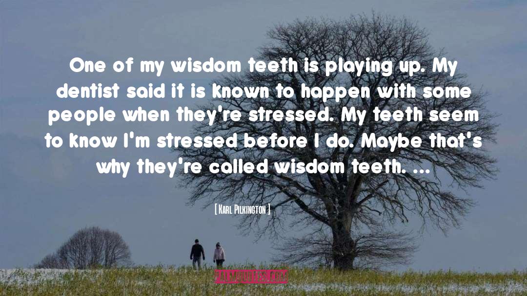 Vanderhoef Dentist quotes by Karl Pilkington