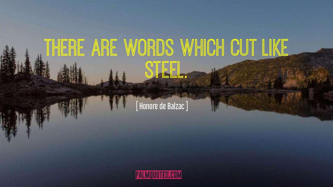 Vanex Steel quotes by Honore De Balzac