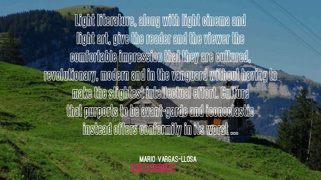 Vanguard quotes by Mario Vargas-Llosa