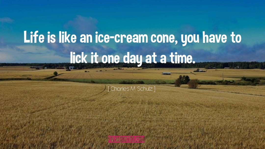 Vanilla Ice Cream quotes by Charles M. Schulz