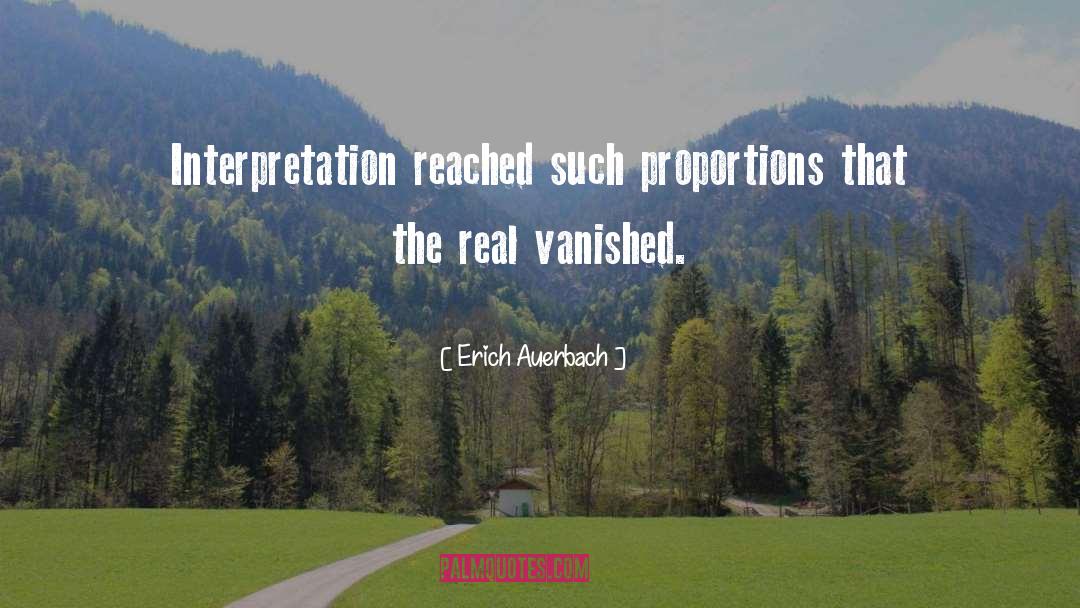 Vanished quotes by Erich Auerbach