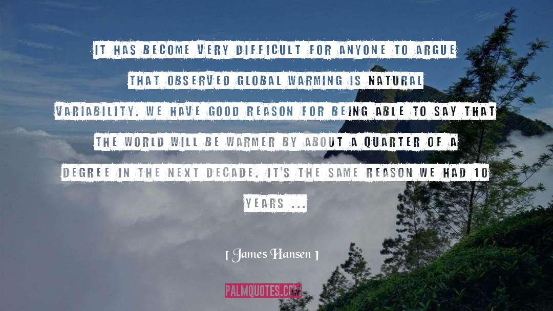 Variability quotes by James Hansen