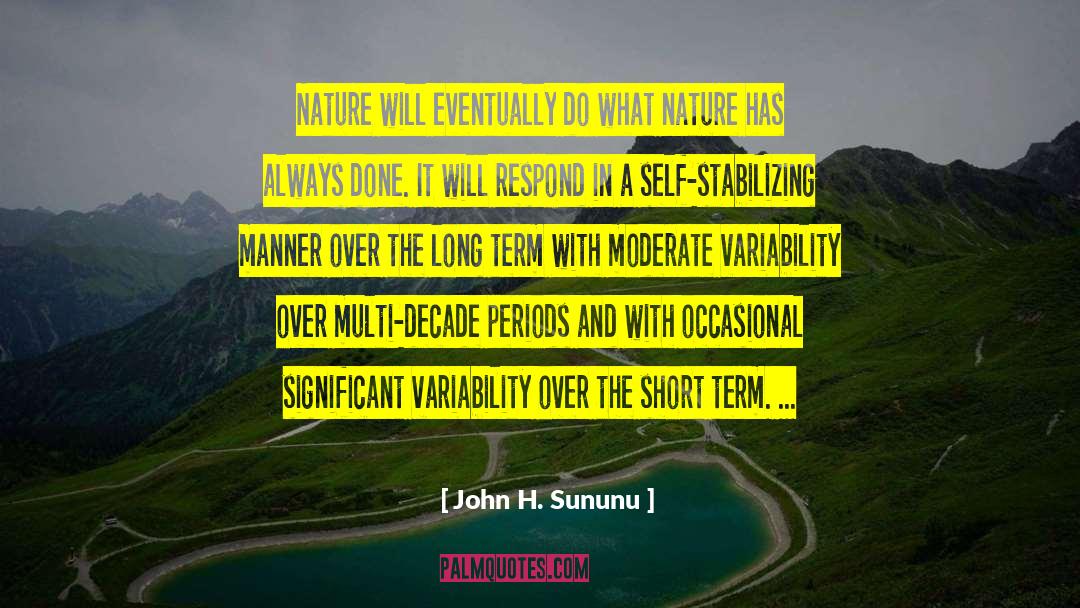 Variability quotes by John H. Sununu