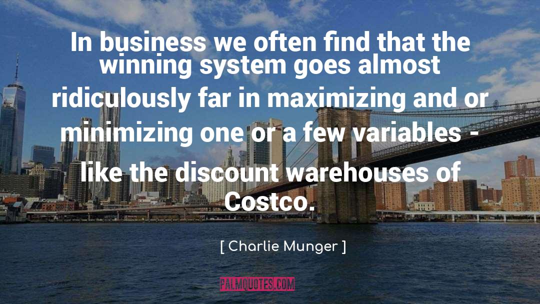 Variables quotes by Charlie Munger