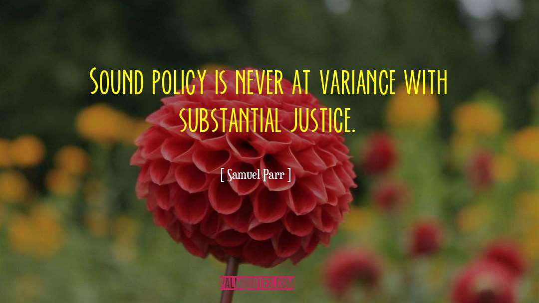 Variance quotes by Samuel Parr