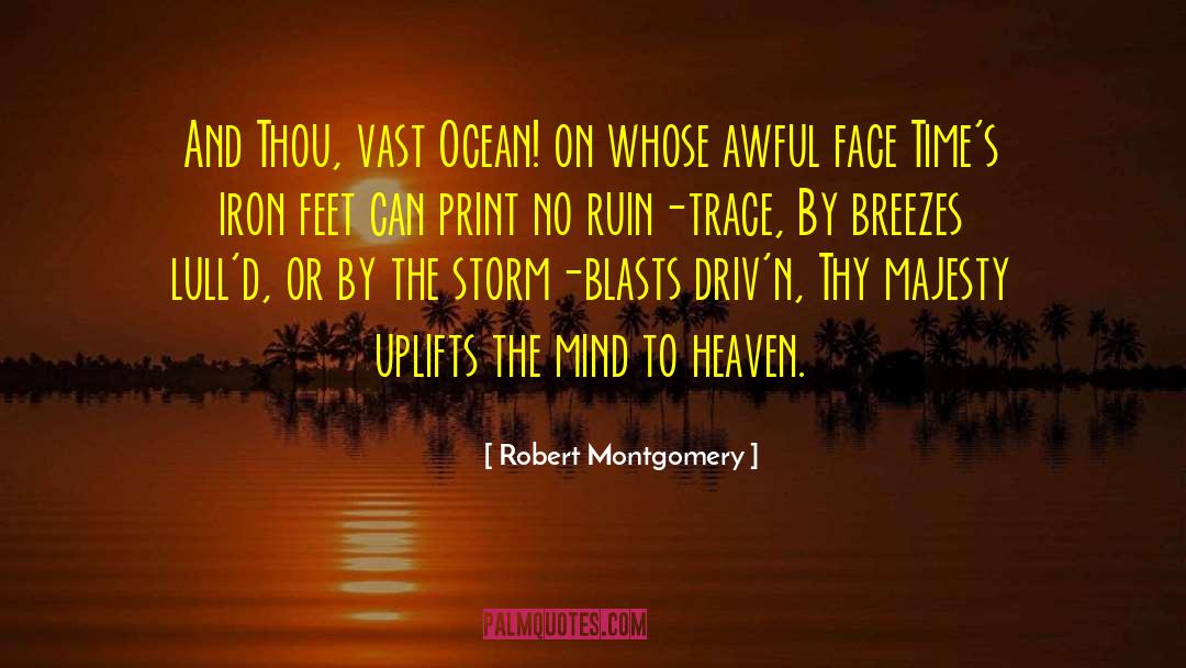 Vast Ocean quotes by Robert Montgomery