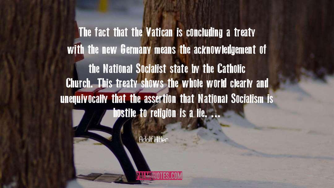 Vatican quotes by Adolf Hitler