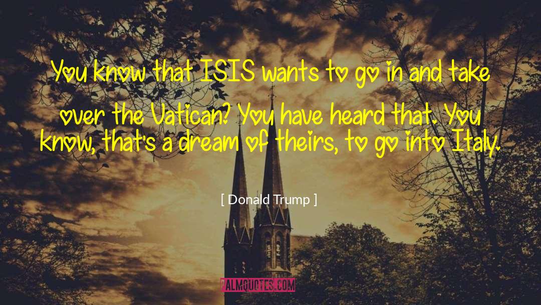 Vatican quotes by Donald Trump