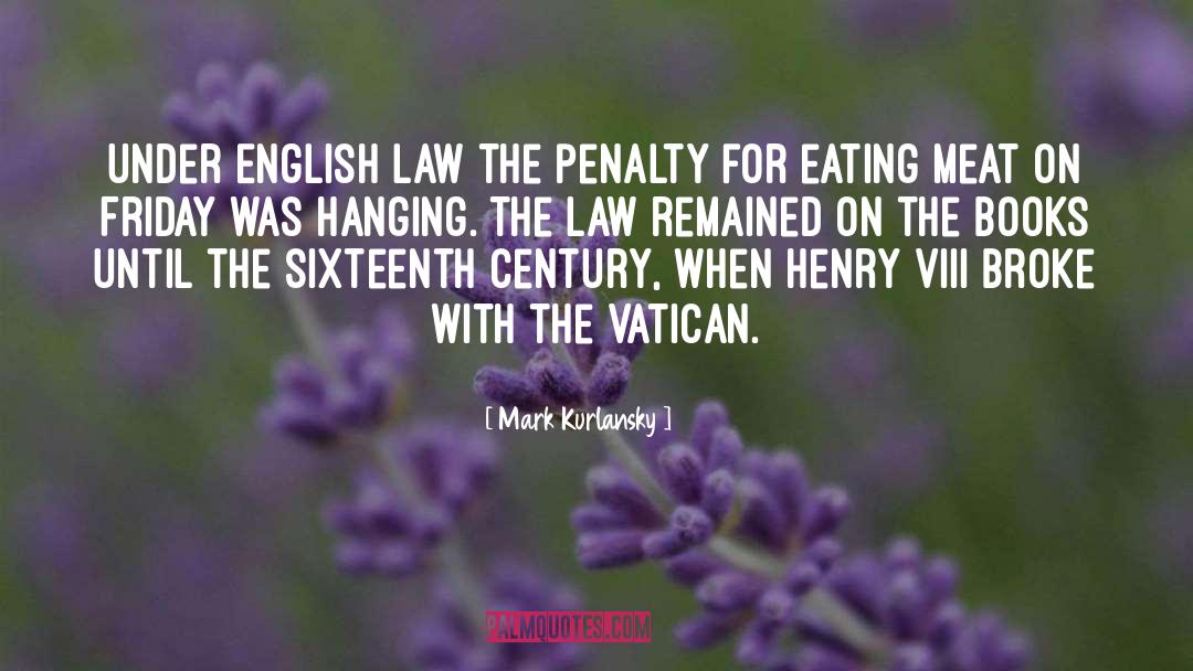 Vatican quotes by Mark Kurlansky