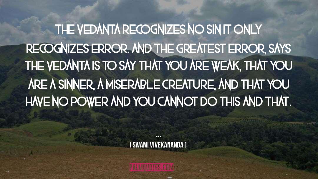 Vedanta quotes by Swami Vivekananda