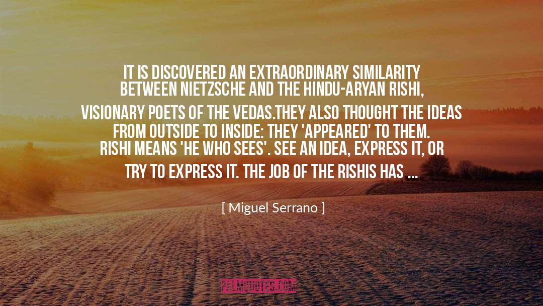 Vedas quotes by Miguel Serrano