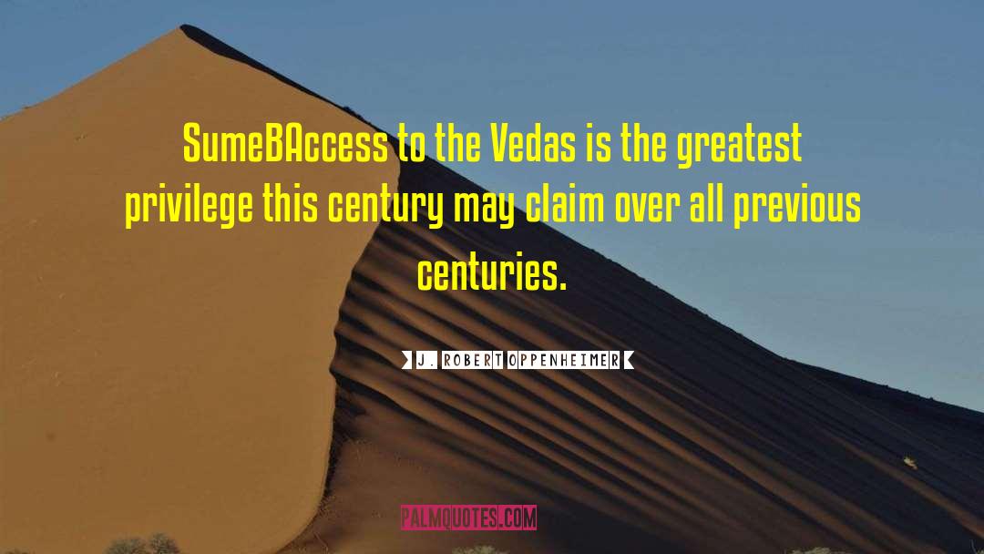 Vedas quotes by J. Robert Oppenheimer