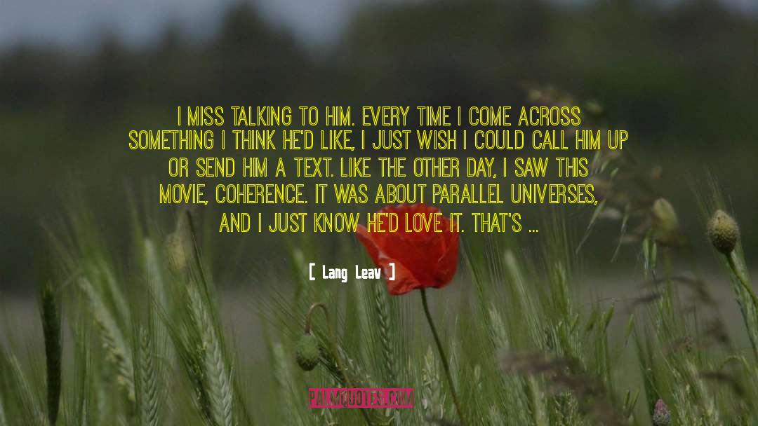 Vegan Coherence quotes by Lang Leav