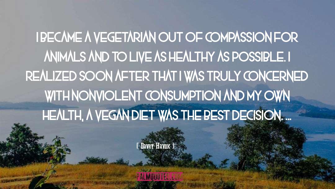 Vegan Diet quotes by Davey Havok