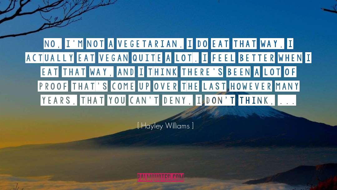 Vegan quotes by Hayley Williams