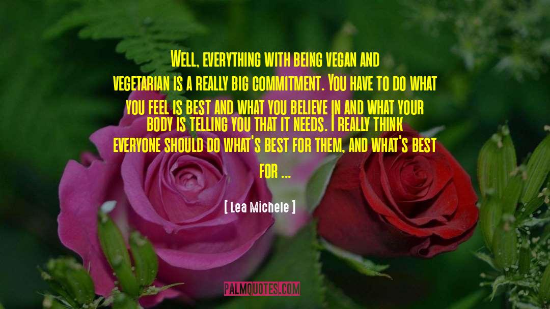 Vegan quotes by Lea Michele