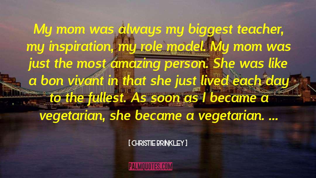 Vegan Vegetarian quotes by Christie Brinkley
