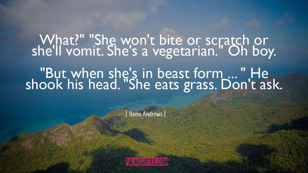 Vegan Vegetarian quotes by Ilona Andrews