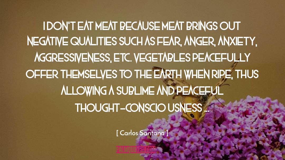 Vegetables quotes by Carlos Santana