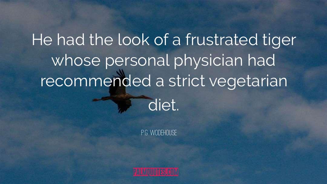 Vegetarian Diet quotes by P.G. Wodehouse