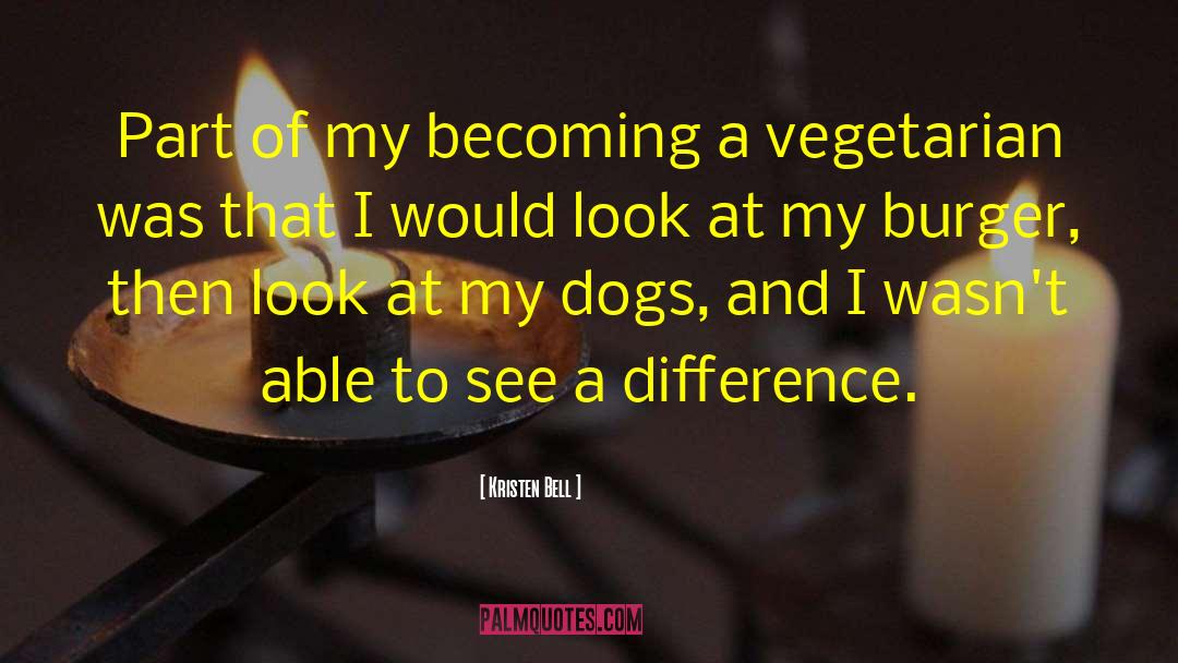 Vegetarian quotes by Kristen Bell