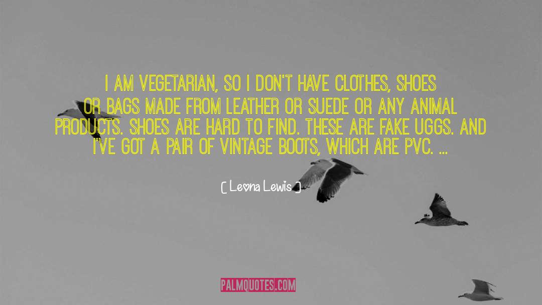 Vegetarian quotes by Leona Lewis