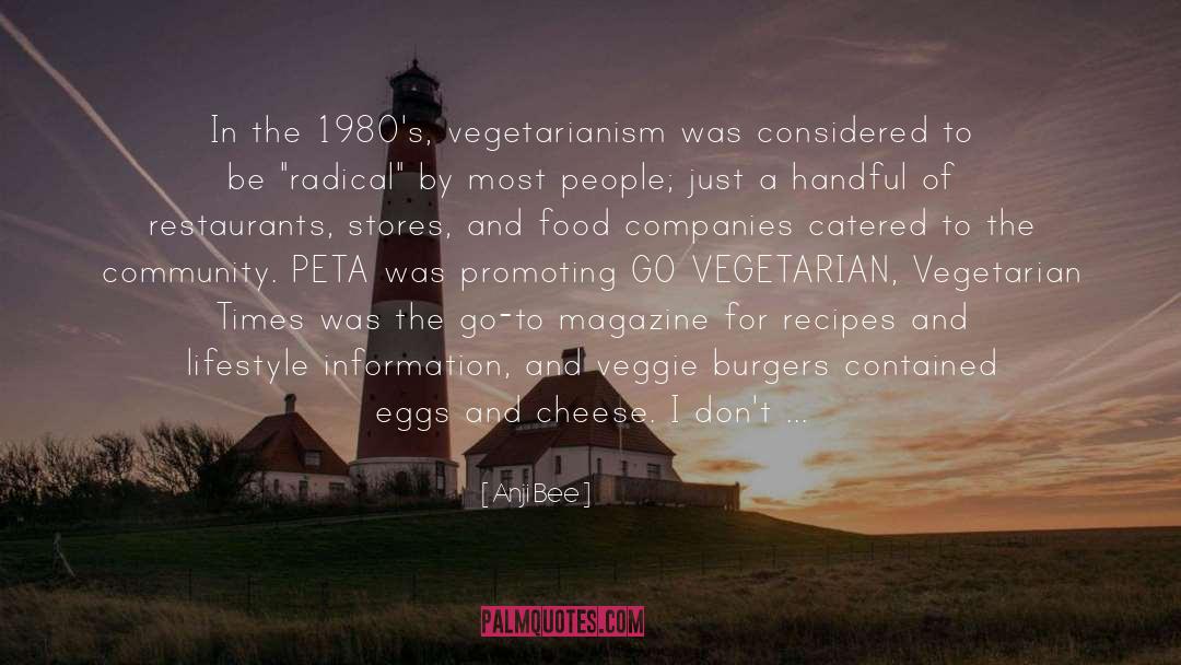Vegetarianism quotes by Anji Bee
