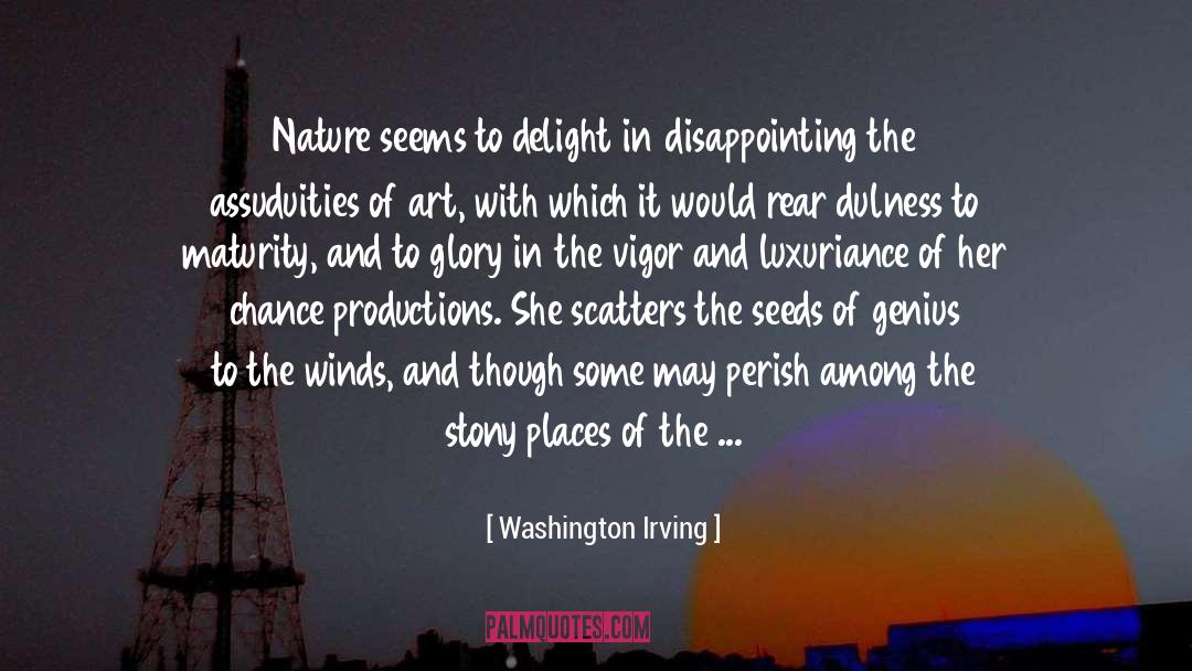 Vegetation quotes by Washington Irving