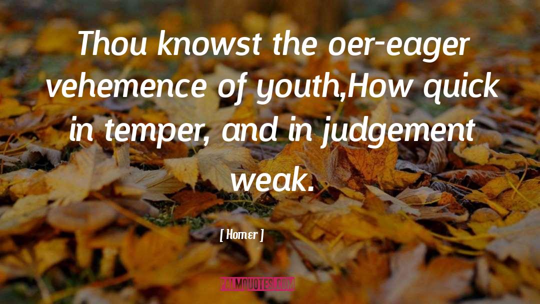 Vehemence quotes by Homer