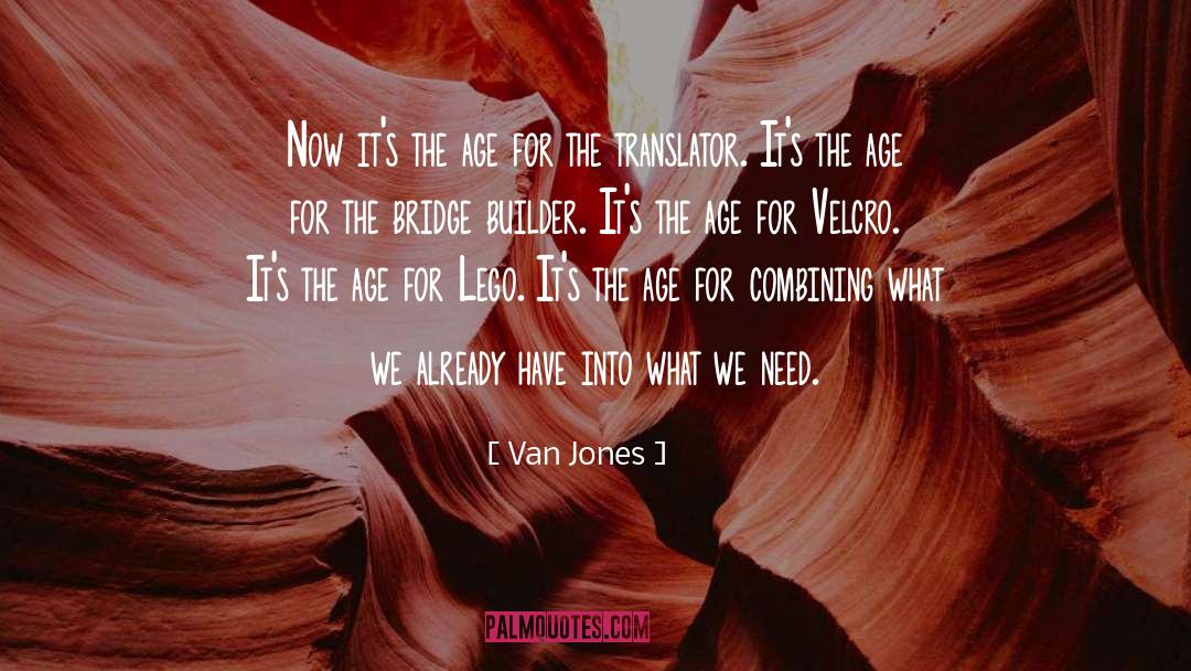 Velcro quotes by Van Jones