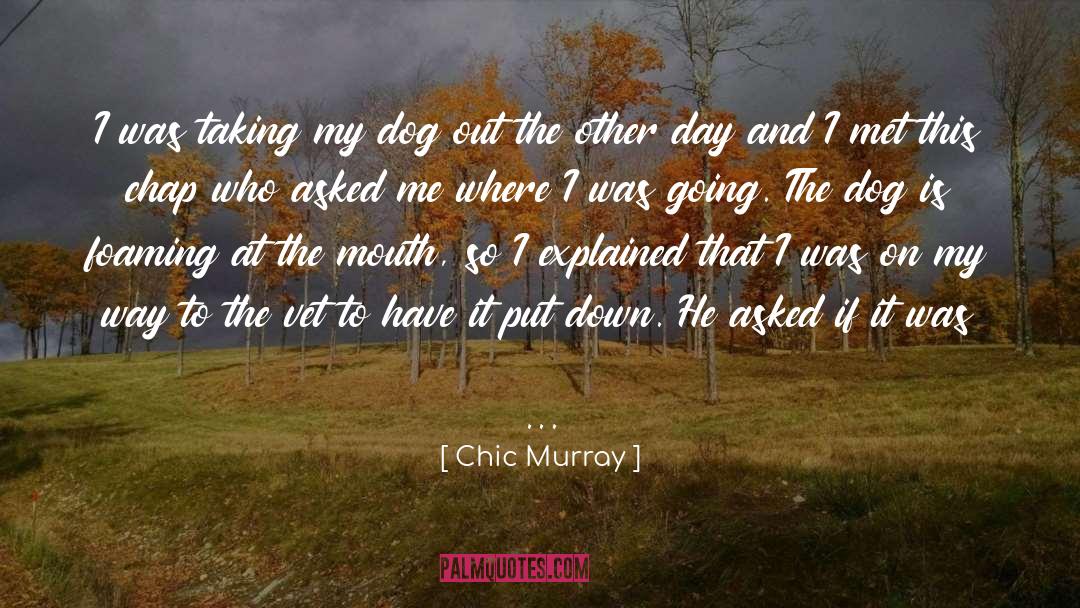 Velga Dog quotes by Chic Murray
