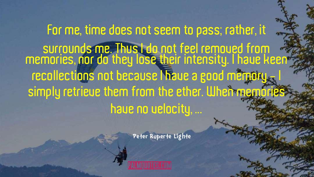 Velocity quotes by Peter Ruperte Lighte