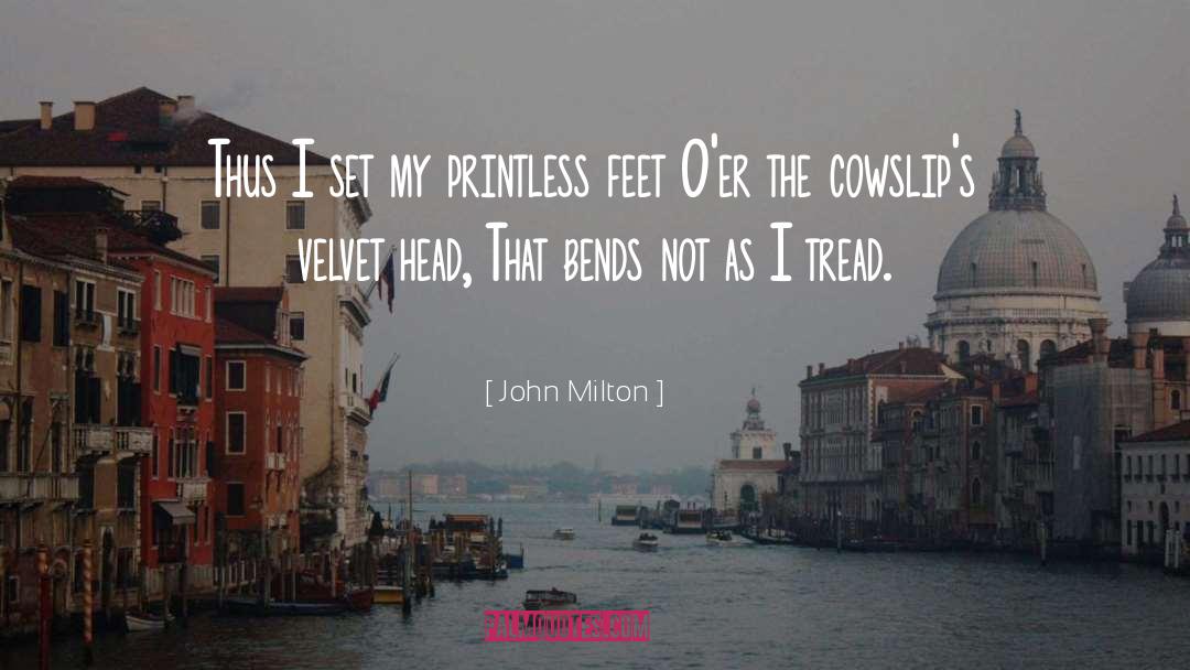 Velvet quotes by John Milton