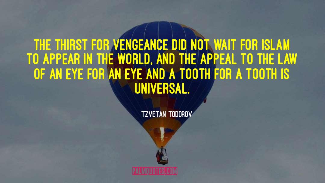 Vengeance quotes by Tzvetan Todorov