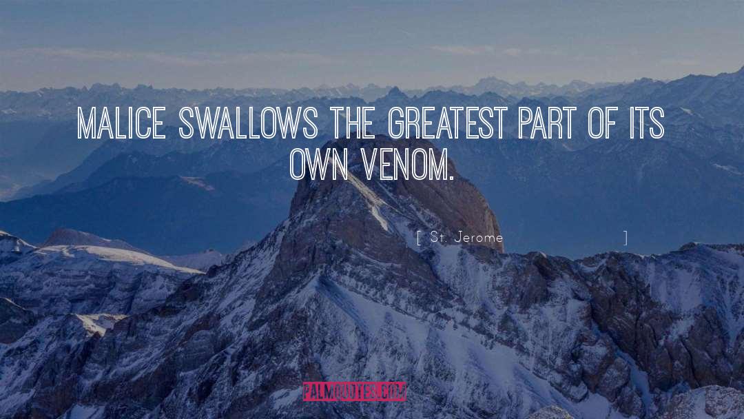 Venom quotes by St. Jerome