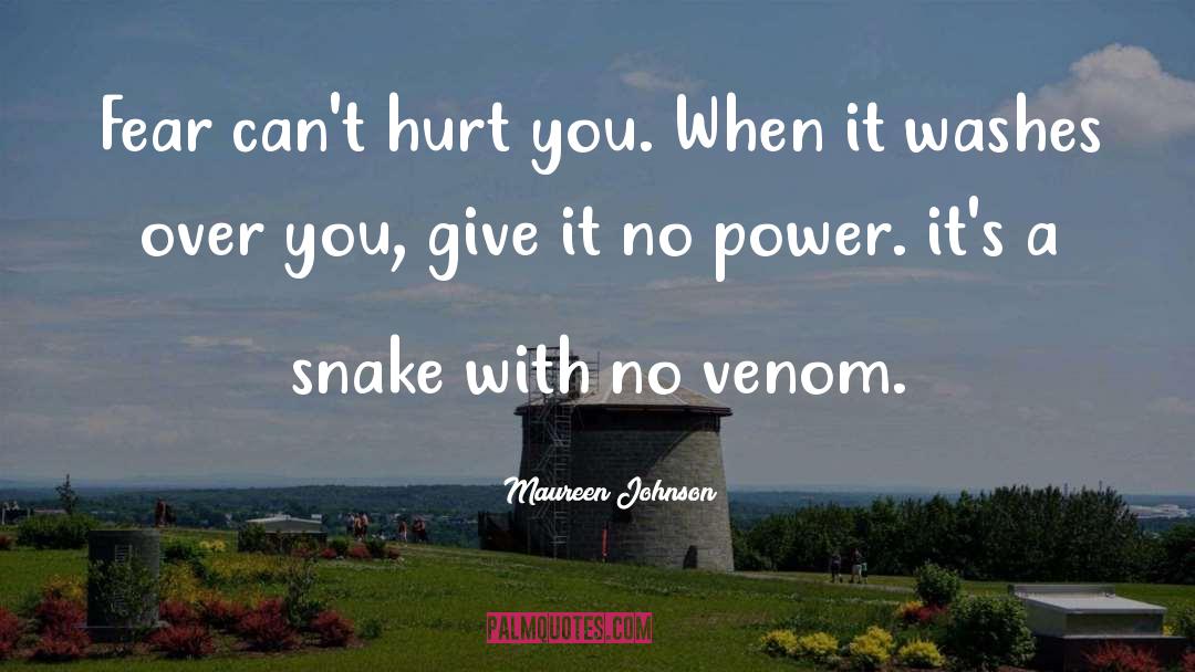 Venom quotes by Maureen Johnson