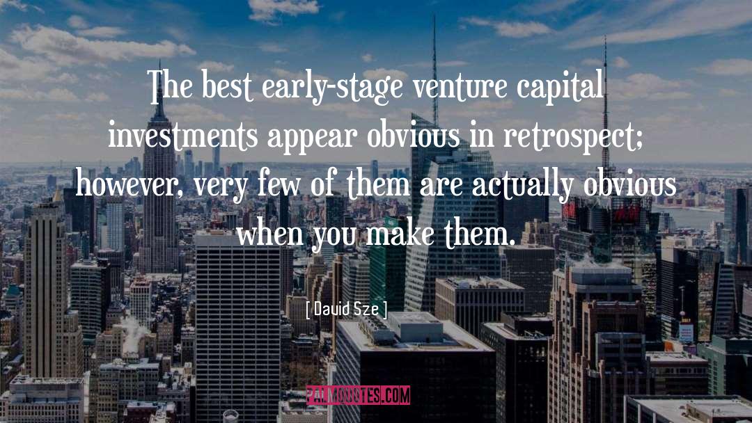 Venture Capital quotes by David Sze