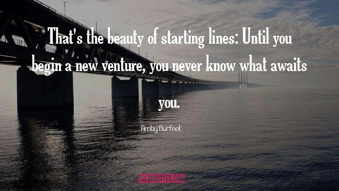 Ventures quotes by Amby Burfoot