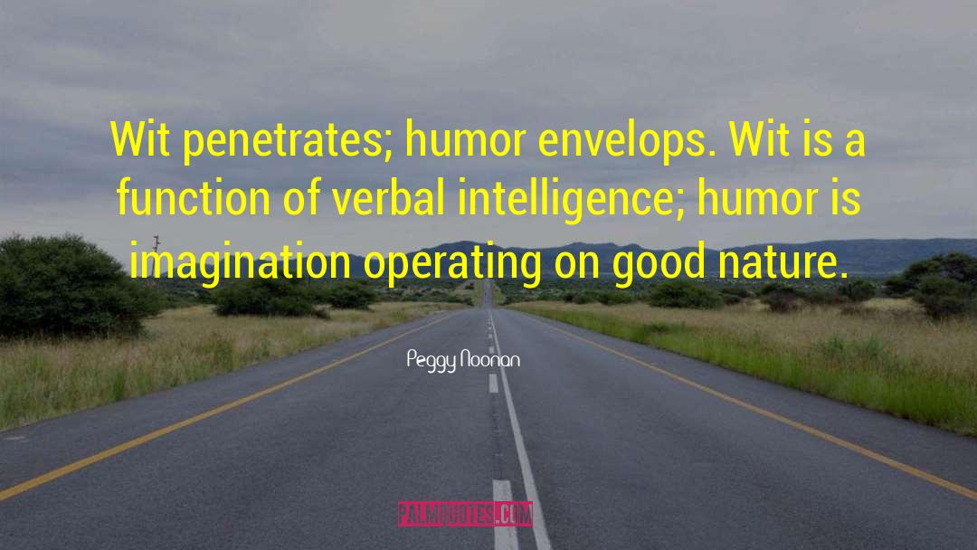 Verbal Intelligence quotes by Peggy Noonan