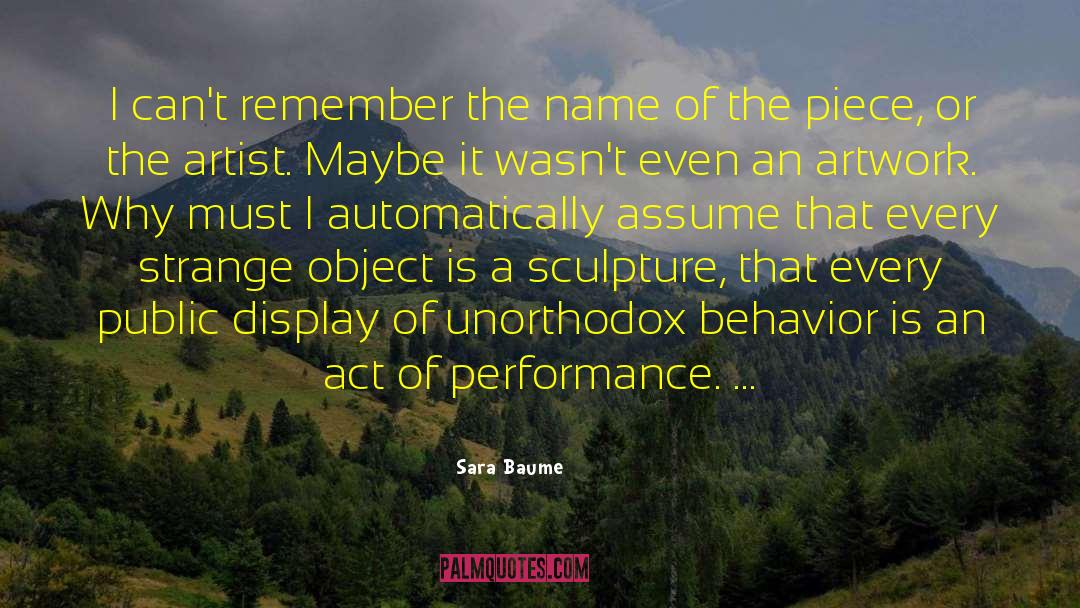 Verbal Performance quotes by Sara Baume