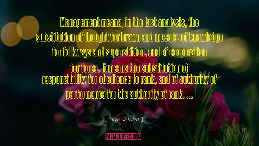 Verbal Performance quotes by Peter Drucker