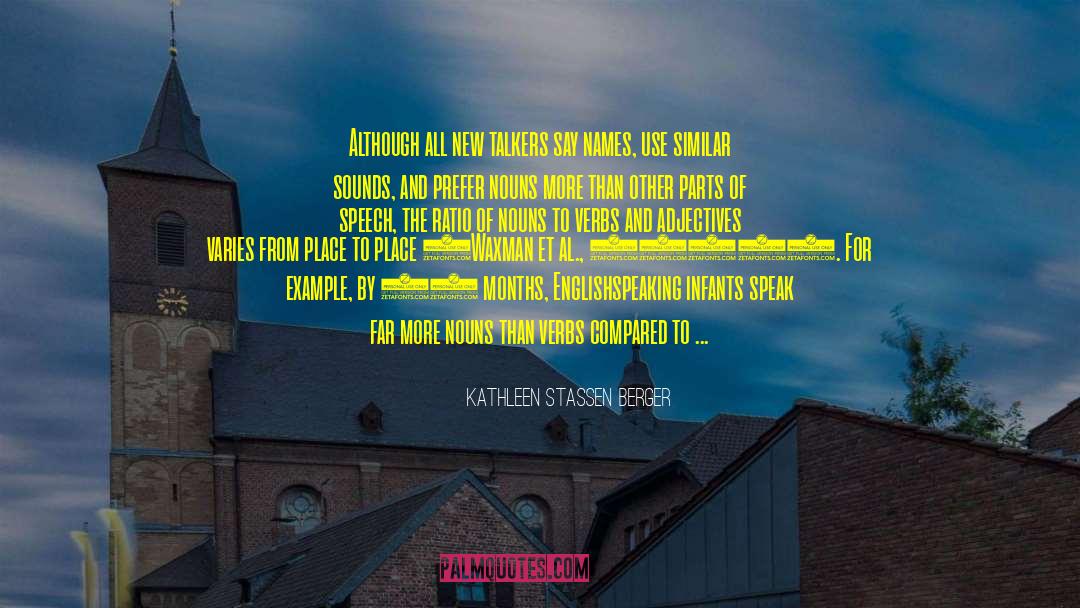 Verbs After quotes by Kathleen Stassen Berger