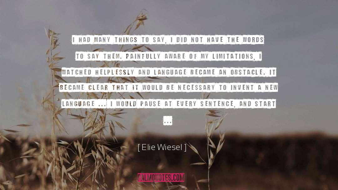 Verbs quotes by Elie Wiesel